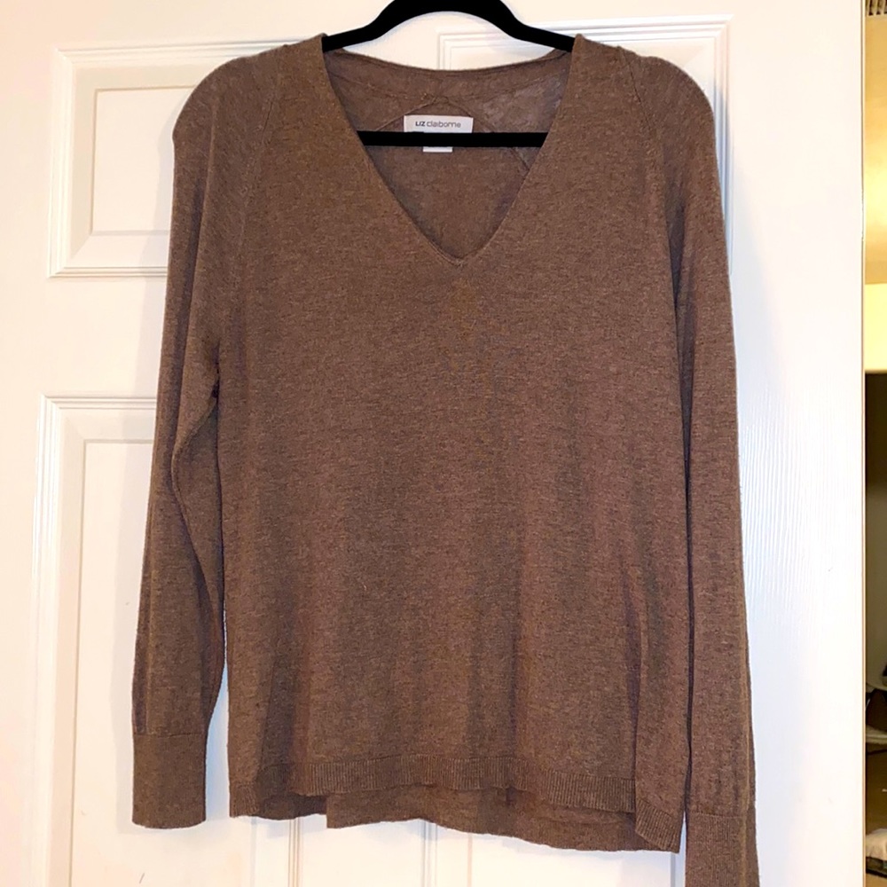 LLiz Claiborne Long Sleeve Top Sz L